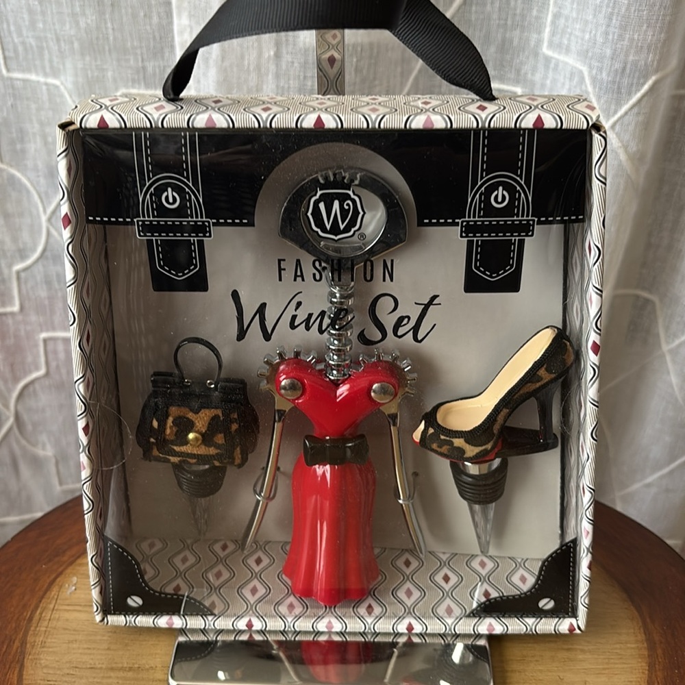 Fashion Wine Set by Wild Eye Designs